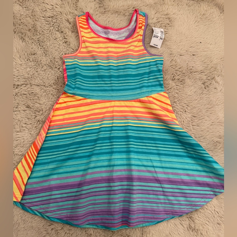 NWT stripe tank dress xs